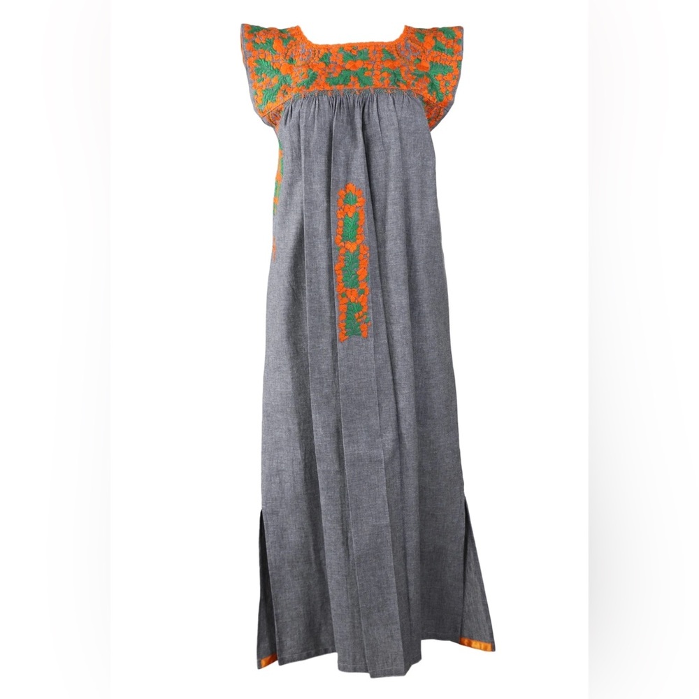 Mi Golondrina Flores Midi Dress